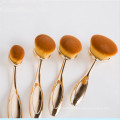 Rose Gold Private Label 10PCS Oval Tooth Makeup Brush Set